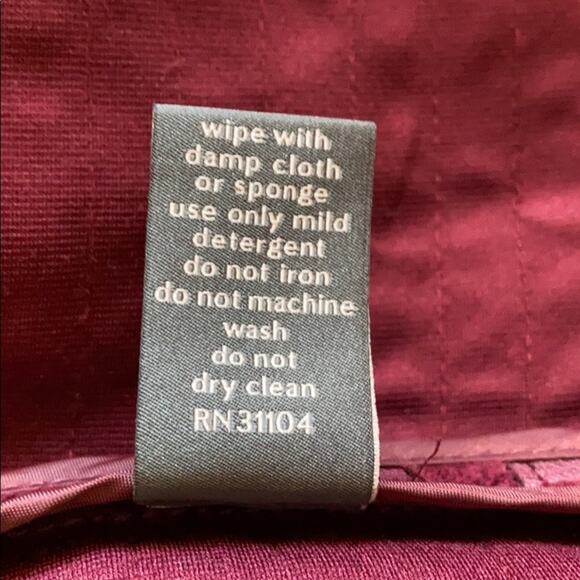 The Limited Burgundy Jacket with Leather-like Strips Medium - Picture 8 of 8